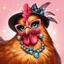 Placeholder: ✨ Check out this fabulous chicken! Isn’t she a showstopper? With her stylish outfit and glamorous look, she’s proving that chickens can be just as chic as anyone else!