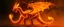Placeholder: Nabraxas fire dragon with rooster head and serpent legs as a vision of the beginning of awakening within a dream
