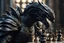 Placeholder: Chess knight symbiote in 8k live action artstyle, close picture, intricate details, highly detailed, high details, detailed portrait, masterpiece,ultra detailed, ultra quality
