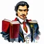 Placeholder: Dnd, fantasy, portrait, watercolour, book illustration, noble, suave, flashy, brimming with energy, fancy suit, very slim