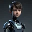 Placeholder: handsome realistic boy robot