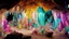 Placeholder: crystal cave, maximalism