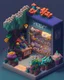 Placeholder: prototype of isometric diorama, 8-bit, overflowing flower shop, particle effects, 2.2 gama, sony a7r7, Tamron 10-24mm f/3.5-4.5, ISO 3200, extremely detailed, 8k texture, lots of flowers and vibrant plants