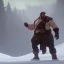 Placeholder: Cowboy fights Snow Giant