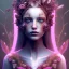 Placeholder: Portrait of beautiful girl, face dept of field,face shining, plant, metal, feathers,central weight average, CWA Dryad,Median filter fae, sidhe, ominous, nature, plants, wildflower sparkle,wildflower 3d view, facepaint, dnd character portrait, intricate, oil on canvas, masterpiece, expert, insanely detailed, 4k resolution, retroanime style, cute big circular reflective eyes, cinematic smooth, intricate detail , soft smooth lighting, soft pastel colors, painted Renaissance style,sharp focus