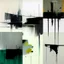 Placeholder: Empty Minimal contemporary abstract flat landscape painting. Concrete carpark. Big brushstrokes. Drips of paint. style of Justin Mortimer and Adrian Ghenie.