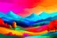 Placeholder: landscape in vibrant colors