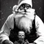 Placeholder: Creepy Father Christmas alien old photo