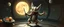 Placeholder: fluffy mean wolf alien gremlin badger star ship bridge captain dancing in the style of Rembrandt and Escher and Dali