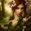 Placeholder: fae, nature, orchids, dnd character portrait, insanely detailed, 16k resolution, perfect blue eyes, round pupil, cinematic smooth, intricate detail, painted Renaissance style