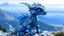 Placeholder: Blue Baby Dragon on mountaintop