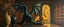 Placeholder: master oil painting by Escher and Giger, glaring vases and black dragon and hidden golden dragon inside library