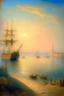 Placeholder: deseneaza cu linii fine un sketch color dupa modelul uni tablou de ayvazovsky