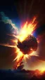 Placeholder: giant fireball falling from the sky