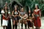 Placeholder: [photo from the TV series Sandokan (1976)] Barbarian Diplomacy for a birth led by three viking women in armour, with no inhibitions. Frida Kahlo with a baby is between them.