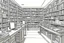 Placeholder: The library is serviced by computers, there are many books on the shelves, search for books on the computer. Expression. High-quality drawing, 8K