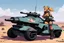 Placeholder: Tank Girl driving a NG-R33 Viper Ride Armored pilot atop of the NG-488 Cobra Turbo Hovercycle resting out on the outskirts of RIFTS Earth [as Featured in RIFTS Northern Gun 2 published by Palladiumbooks,]