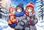 Placeholder: cute detalied anime from a boy and a girl dressed warmly in coats and hats, enjoying a day out in the snow together. The boy is carrying the little girl on his back, They are both smiling and embracing the cold weather, showcasing a strong connection between the two, winter scene, detalied, high 3d anime, aesthetic design, snowy landscape, beautiful shot, stunning, cinematic