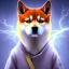 Placeholder: 3rd eye shiba inu, with lightning