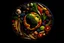 Placeholder: Photo of earth in space made of food