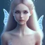 Placeholder: smiling girl, cute, beautiful, long hair, transparent dress, fairy wings, full body