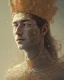 Placeholder: head and shoulders portrait of Alex, face paint, jester hat, sad expression, Takato Yamamoto artist, Akiya Kageichi artist, Jedediah Berry inspired, 8k resolution concept art portrait, dynamic lighting, hyperdetailed, intricately detailed, maximalist, beautiful, peaceful