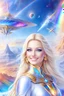 Placeholder: cosmic woman angels smile,admiral high commander from the future, one fine whole face, crystalline skin, expressive blue eyes,rainbow, smiling lips, very nice smile, costume rainbow pleiadian, Beautiful tall woman pleiadian Galactic commander, ship, perfect datailed golden galactic suit, high rank, long blond hair, hand whit five perfect detailed finger, amazing big blue eyes, smilling mouth, high drfinition lips, cosmic happiness, bright colors rainbow, blue, pink, gold, jewels, realist,8k