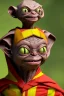 Placeholder: smeagol in Kente cloth, cinematic, zulu, ghana colours, african pattern, 8k quality