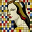 Placeholder: a beautiful woman by Piet Mondrian