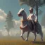 Placeholder: Full body, 3d render, homer simpson 1800's men style, 1800's hair style, 1800's men clothes style,riding horse, hyper realistic, octane render, unreal engine 5, 8k, palace background, uhd