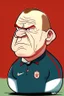 Placeholder: Wayne Rooney English football coach cartoon 2d