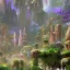 Placeholder: Avatar Pandora forest neon glowing plants fantasy purple blue green vibrant HD high definition 4K detailed lush beautiful tropical misty sparkles