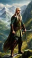 Placeholder: Legolas en las montañas, arte renacimiento, full body, calidad ultra, hiperdetallado, increíble obra de arte, 64K