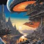 Placeholder: [art by Masamune Shirow] In a realm of cosmic wonder, Jesus explores canyon holes with geometric carvings, encountering microscopic water bears and a punk band with spiky hair. Inside a unique spaceship, he witnesses a planet in chaos, with running bison and falling buildings amidst the fiery skyline of New York. The surreal scene intertwines skin follicles, mannequins, and seaweed mattresses in a dance of existence, revealing the essence of creation and transformation. Amidst the mysteries of t