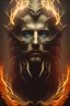 Placeholder: portrait photography of an ethereal beautiful animal god, Fire theme art, Dark moody night atmosphere, Portrait of a man by Michelangelo, 8K, close-up face, anatomically perfect face, oak tree roots, ignore NSFW