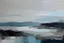 Placeholder: Minimalist Abstract expressionism painting of a seascape
