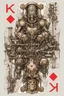 Placeholder: Bordered digital illustration of a shriveled homunculus hidden with a mechanical Mecha integrated with a throne. in the style of kaja foglio, Alchemy, Symbolism and Hermeticism. High quality, masterpiece. Dungeons And Dragons