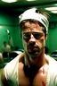 Placeholder: brad pitt from fight club wearing swimming equipment