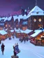 Placeholder: A magical snowy warlock Christmas market