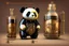 Placeholder: steampunk panda in moutai whiskeychinadesign