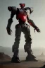 Placeholder: dark armor robot ai soldier mech dystopian scary gladiator predator monster