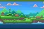 Placeholder: 2d pixellated nintendo style landscape jupiter trading exchange