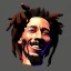 Placeholder: Bob Marley, 16k, smoking a joint