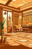 Placeholder: Egyptian cafe cartoon background