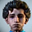 Placeholder: beautiful 12 year old arabic boy with curly hair and light blue eyes