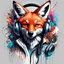 Placeholder: Illustrative sketch of a humanoid fox in music with headphones, ultra quality, hyper detailed, graffiti, concept art, maximalism, 8k