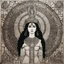 Placeholder: (Art by Brion Gysin) Inanna is the ancient Mesopotamian goddess of war, love, and sex. She is also associated with political power, divine law, sensuality, and procreation. Originally worshipped in Sumer, she was known by the Akkadians, Babylonians, and Assyrians as Ishtar. Her primary title is "the Queen of Heaven".