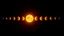 Placeholder: The sky is black. There are twenty suns that orbit the biggest one, each one made from a different rock.