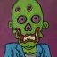 Placeholder: Zombie by outsider artist