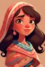 Placeholder: the disney princess moana with a hijab by disney animators